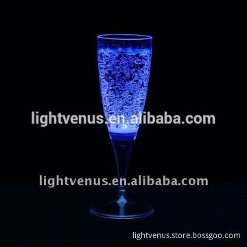 light up drinks cup dispaly drinking glass with LED inside colored plastic cup